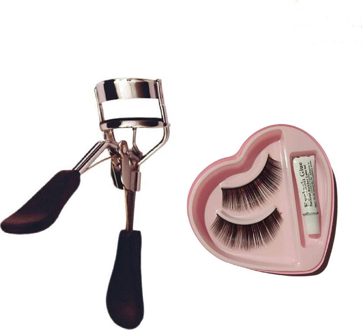 Glamezone False Eyelashes with Eyelash Curler