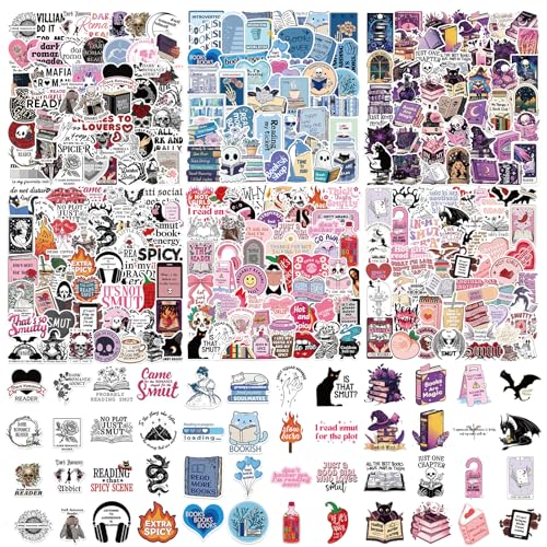 300 PCS Buchsticker für Kindle, Buchliebhaber Sticker, Wasserdichte Vinyl Aufkleber für Laptop, Wasserflaschen und mehr