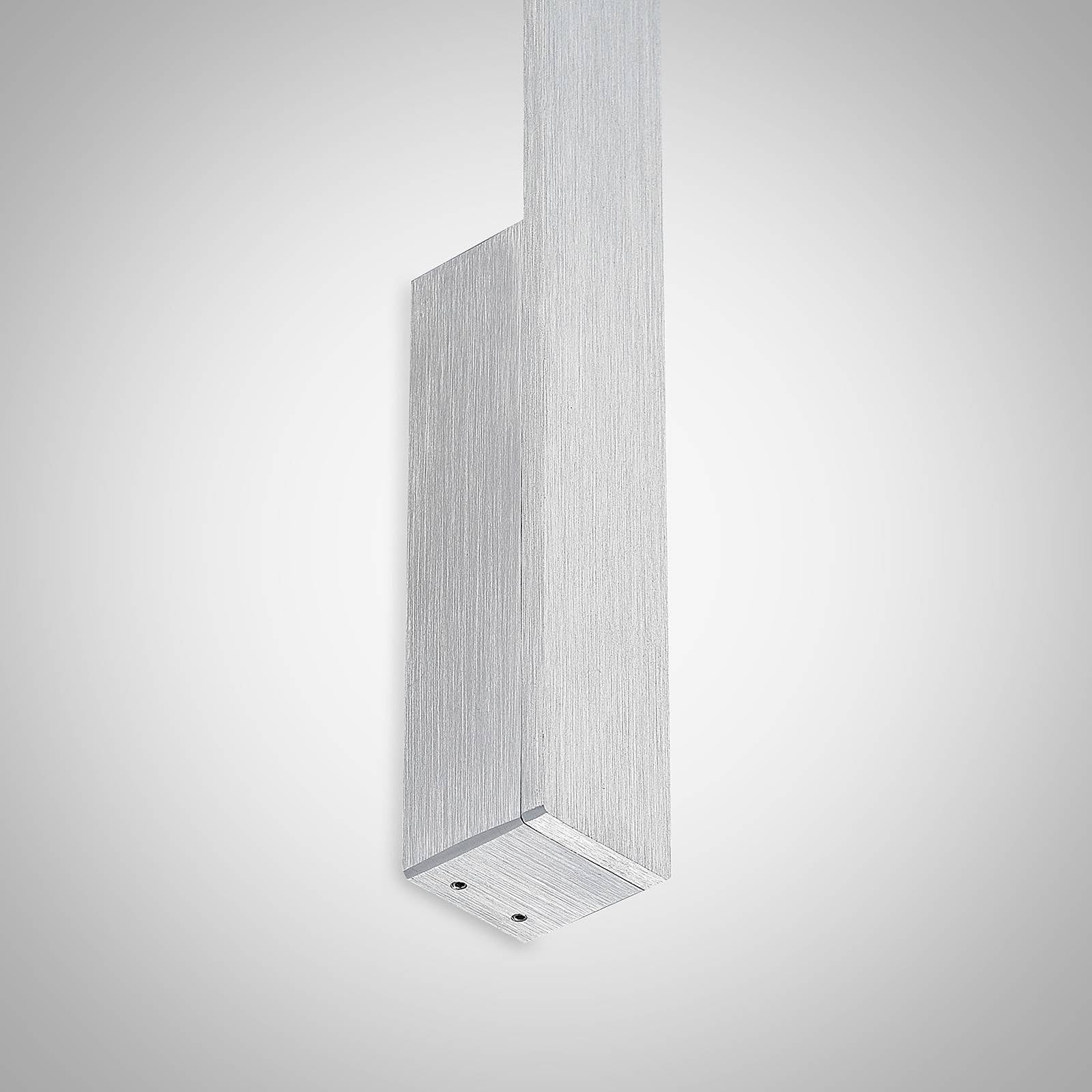 Applique murale LED Arcchio Ivano, 42,5 cm, aluminium brossé, Applique