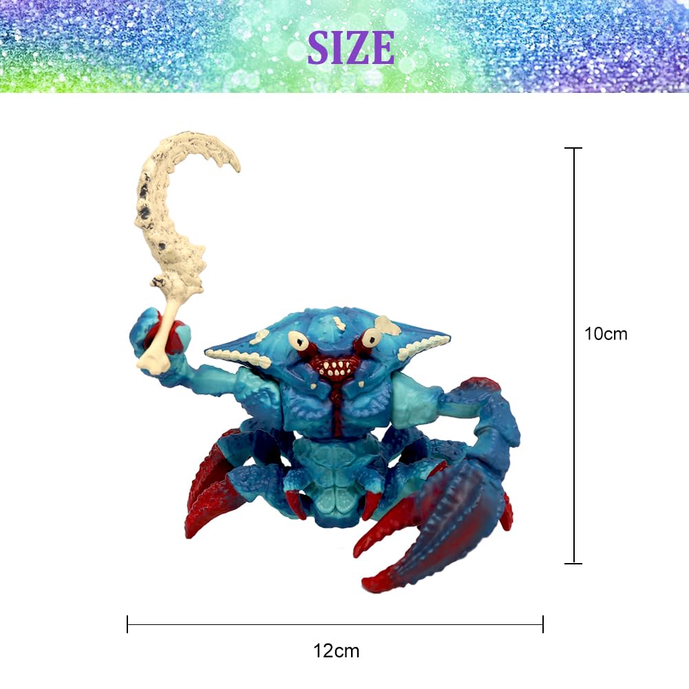 Doyomtoy Figurine Mutant Pieuvre, Figurines d'animaux Marins, Jouet Fantastique pour Enfants, Créature Solide Colorée, pour Cadeau d'anniversaire pour Enfants