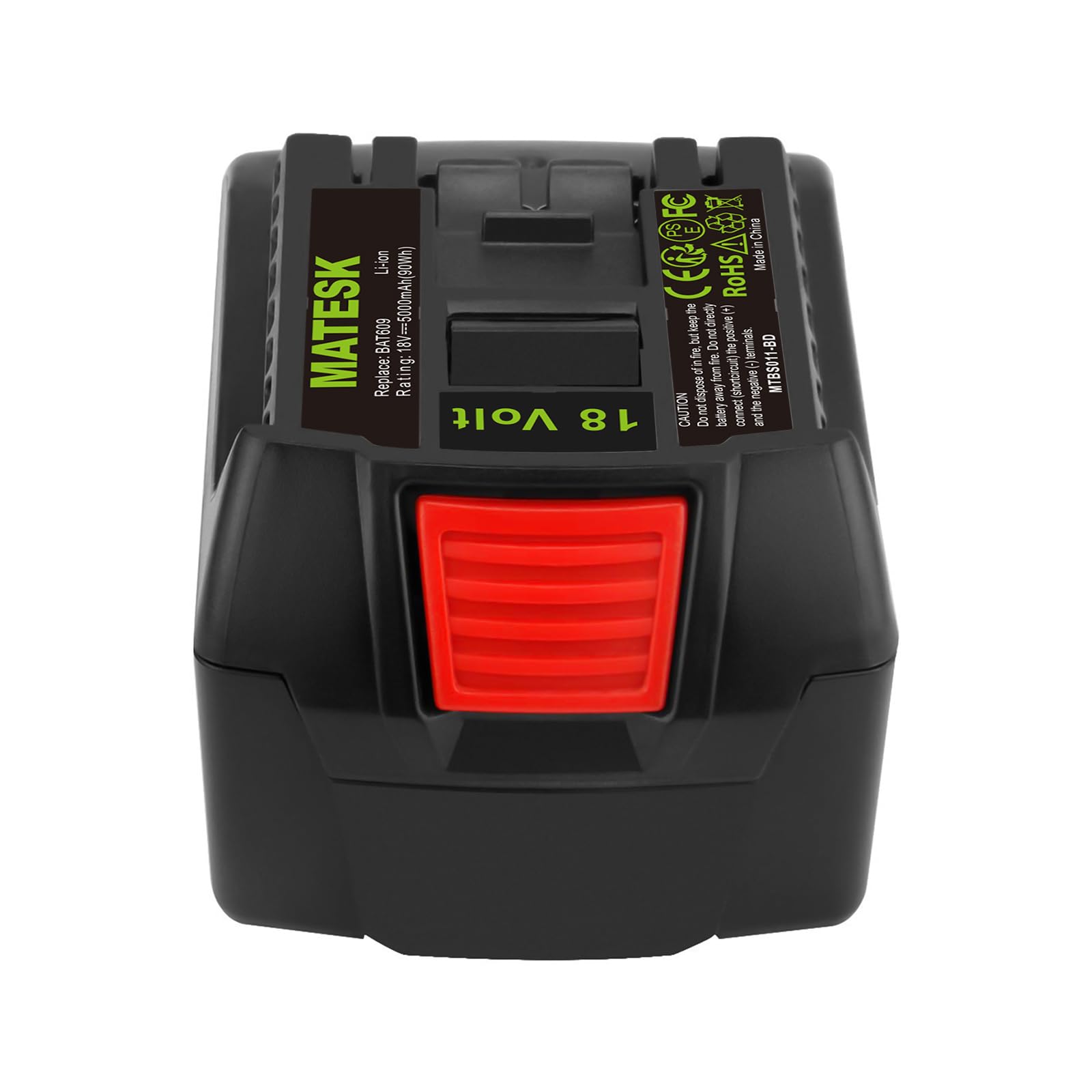 18V 5000mAh BAT609 Batterie pour Bosch BAT619G BAT619 BAT609G BAT618 BAT618G BAT610G CRS180 CFL180 CCS180 BSH180 CAG180B HDB180, GSR 18 V-LI, GBH 18 V-LI, GHO 18 V-LI, GWS 18 V-LI