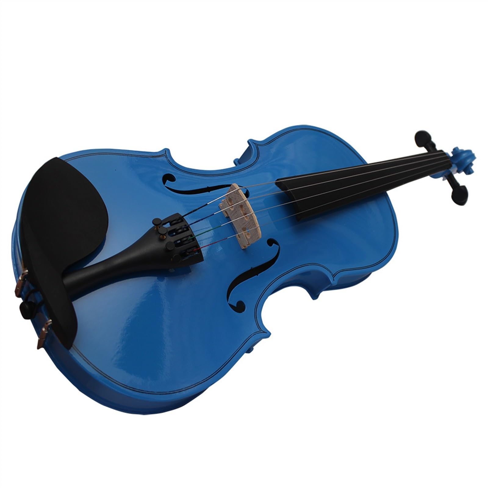 Violino in legno massello Violino per principianti per adulti Violino in legno blu 4/4 Violino in tiglio