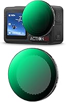 Vista 1 de K&F Concept Filtro de Densidad Neutra Variable ND2-32 de Ajuste por Presión Compatible con DJI Osmo Action 5 Pro, Filtro de Reducción de Luz