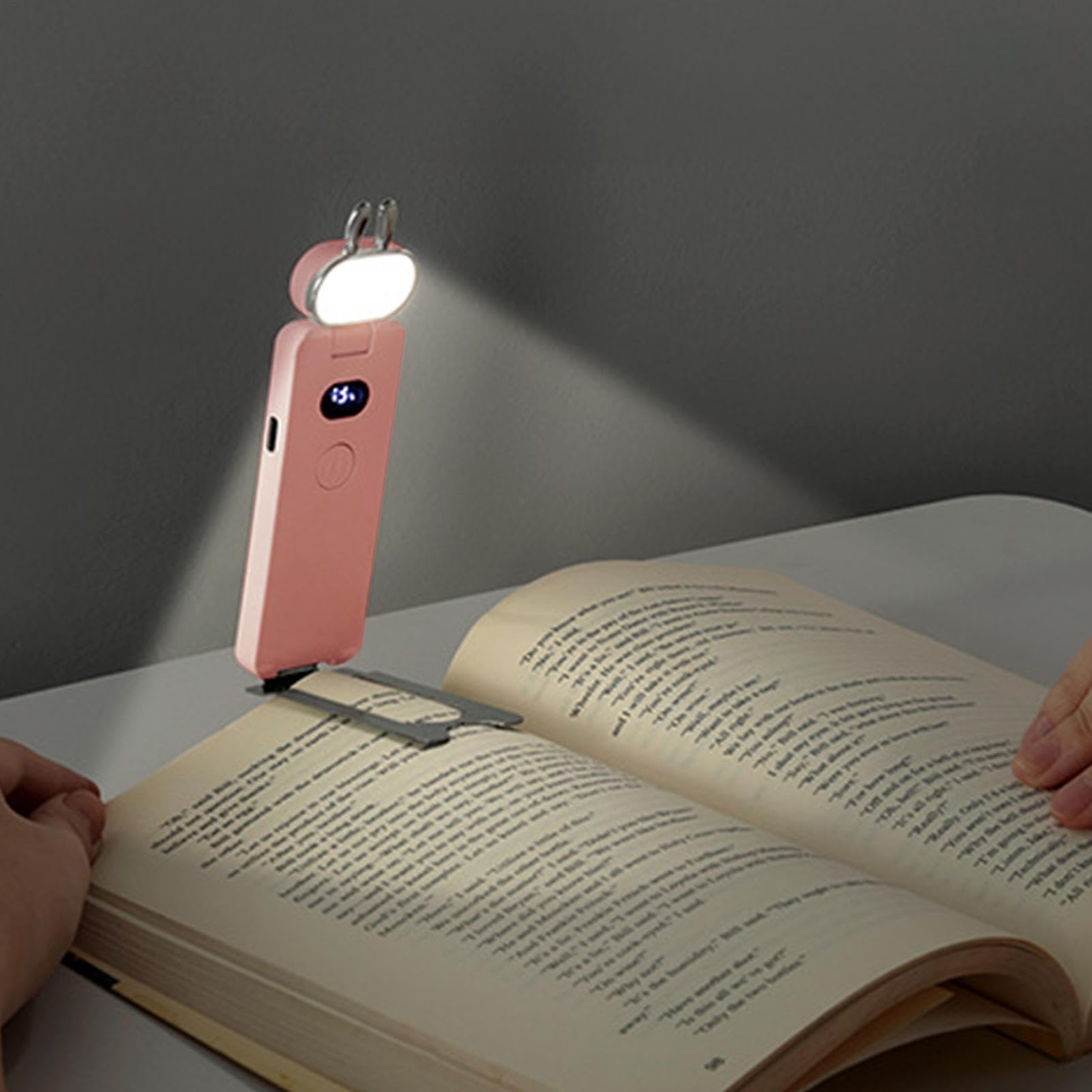 Luce lettura a clip Pieghevole Ricaricabile Luminosità Regolabile | Luce Da Lettura USB Per Amanti Dei Libri Per lettura notturna, campeggio, viaggio, ufficio, dormitorio, studio, hotel,