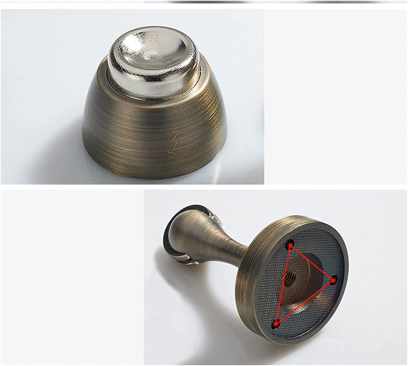 Magnetyczne odbojniki do drzwi, odbojniki do drzwi Odbojniki magnetyczne do drzwi, metalowy zatrzask do drzwi montowany na ścianie, śruby do uchwytu do montażu na ścianie lub podłodze, utrzymywanie dr