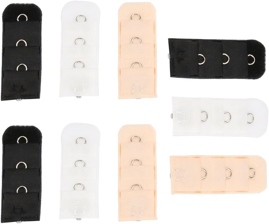 ClosecretWomen's Bra Back Strap Extenders with 1 to 3 Hook Optional (Combination 6)(Size: One Size)