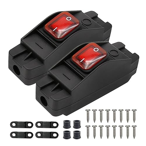 Interruptor de cable en línea impermeable AC/DC 12V-250V On/Off Interruptor de botón de cable resistente