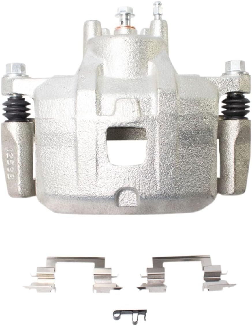 Front Brake Calipers Ceramic Pads & Rotors 5 Lug-Wheel Lug Count Compatible with Dodge Caliber Express/Heat/Mainstreet/Rush/Uptown 10-11 & R/T 07-10 & SE/SXT 07-10 12 & SRT-4 08-09