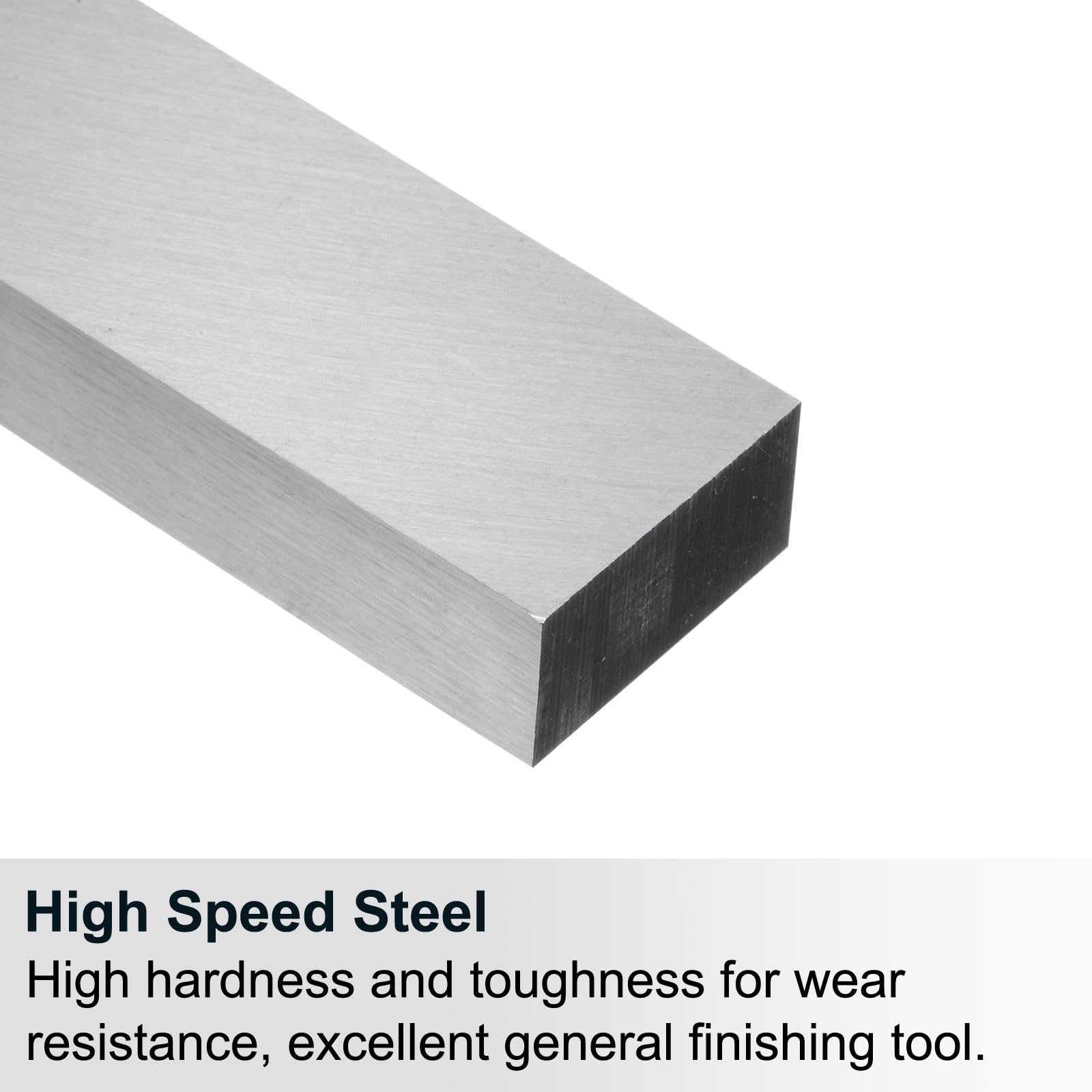 uxcell Punta per tornio 10 mm x 20 mm x 200 mm, per tornio quadrato, in acciaio HSS (acciaio ad alta velocità), rettangolare, vuota, 2 pezzi