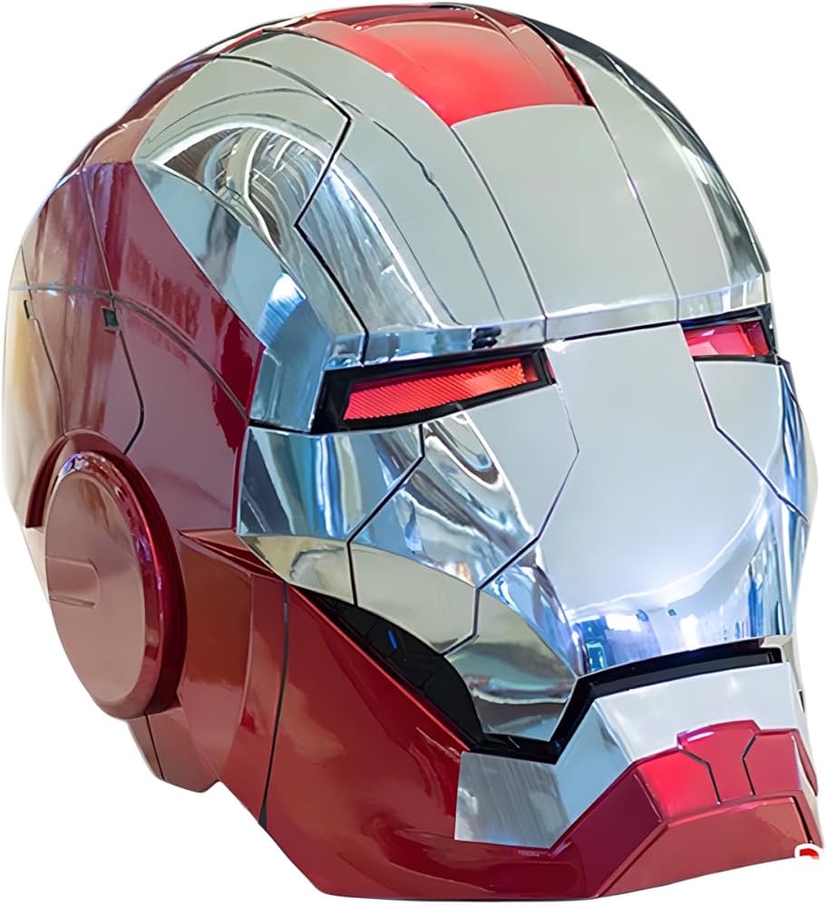 アイアンマンヘルメット シルバー/レッド Amazon.co.jp: アイアンマン マスク リアルモデル 自動開閉 音声 LED