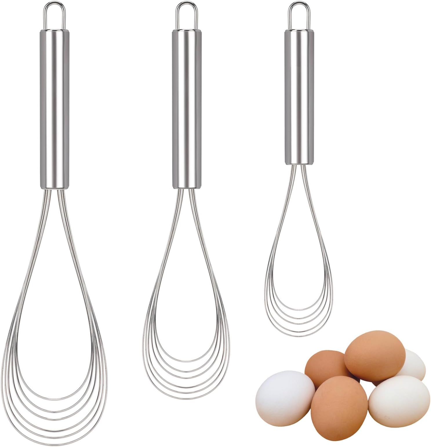 2 Pièces Fouet Cuisine Inox Fouet Acier Inoxydable Mini Fouets en Acier