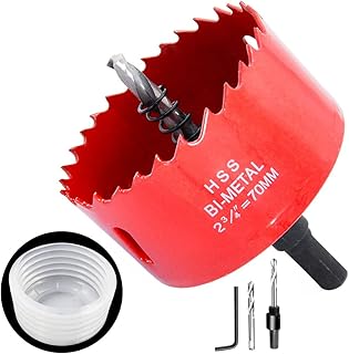 Corona 70mm y recipiente colector de polvo accesorio Corona 2PCS set LAIWEI para todas sierra para agujeros hasta 125mm de diámetro de corte.