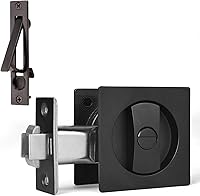 Vista 26 de Dontay Cerradura de Privacidad para Puerta Corredera, Manijas Empotradas, Distancia al Borde de 2-3/8", Pestillo (Dormitorio/Baño), Perilla