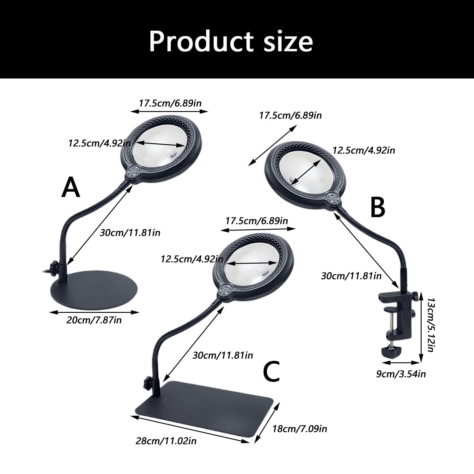 Lampe mit USB Stromversorgung, B clip on base1