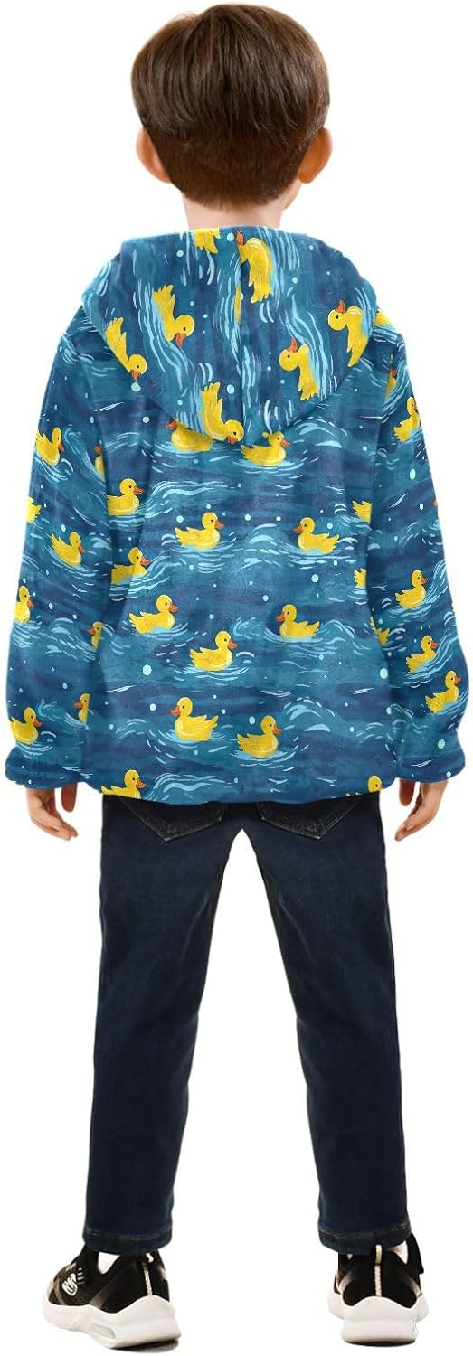 Boys Fleece Coat,Children's Zip-Up Hoodie Jacket,Baby Warm Fashion Outerwear 3-10T
