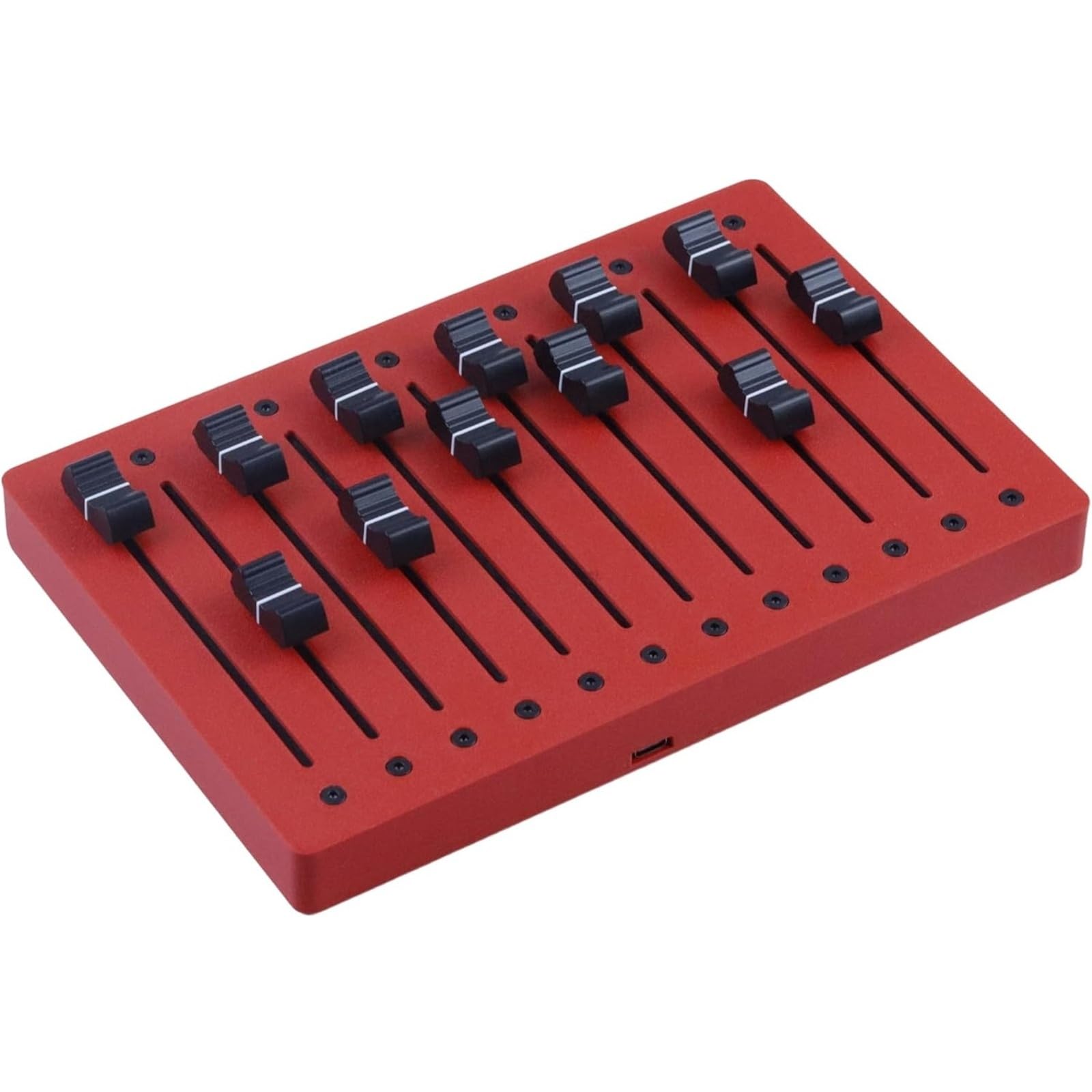 MIDI Fader Controller 12 Channel Motorized 100mm DAW | 12-Bit Dual Pitch Bend Mode,USB Type-C Bus Power Plug and Play DAW Control Surface for Studio Live Audio Mixing
