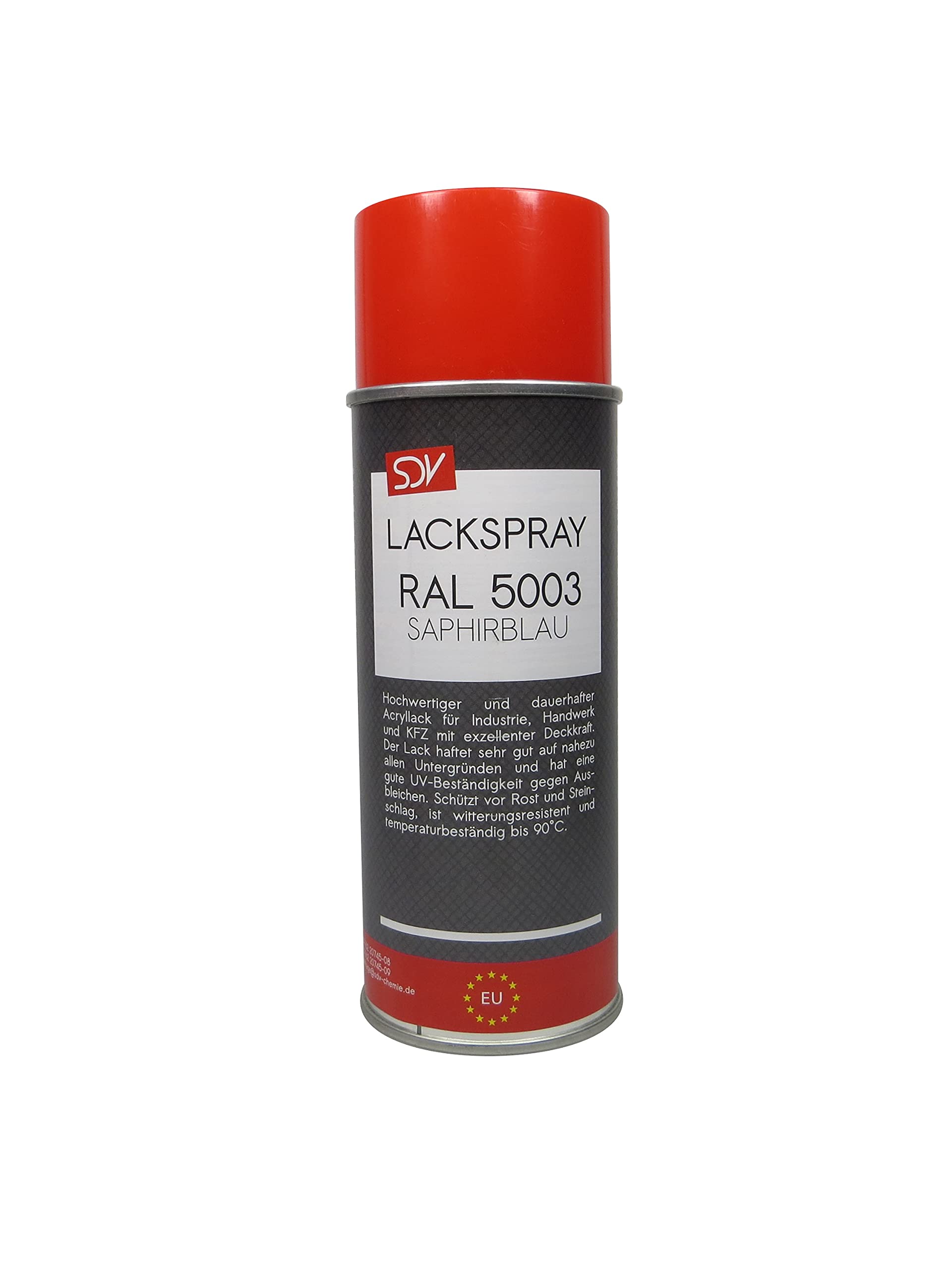 SDV Chemie Lackspray RAL 5003 SAPHIRBLAU 12x 400ml glänzend Acryllack