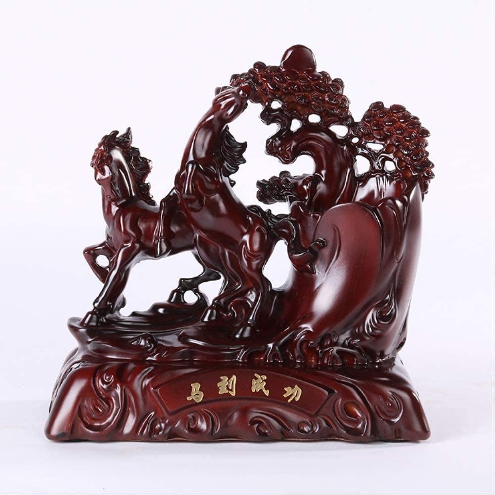 Cheval au succès en résine : une statue de décoration symbolique à offrir - 4