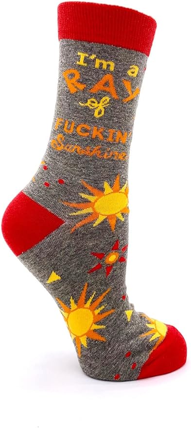Calcetines Novedosos FabDaz para Mujer con Frase Divertida miniatura 2