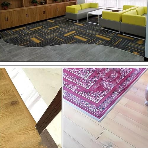 Miniatura 2 de KADEUX Reductor de umbral de PVC de alfombra a piso, tira de transición de piso de diferencia de altura de 0.315-0.394 in, tira de umbral