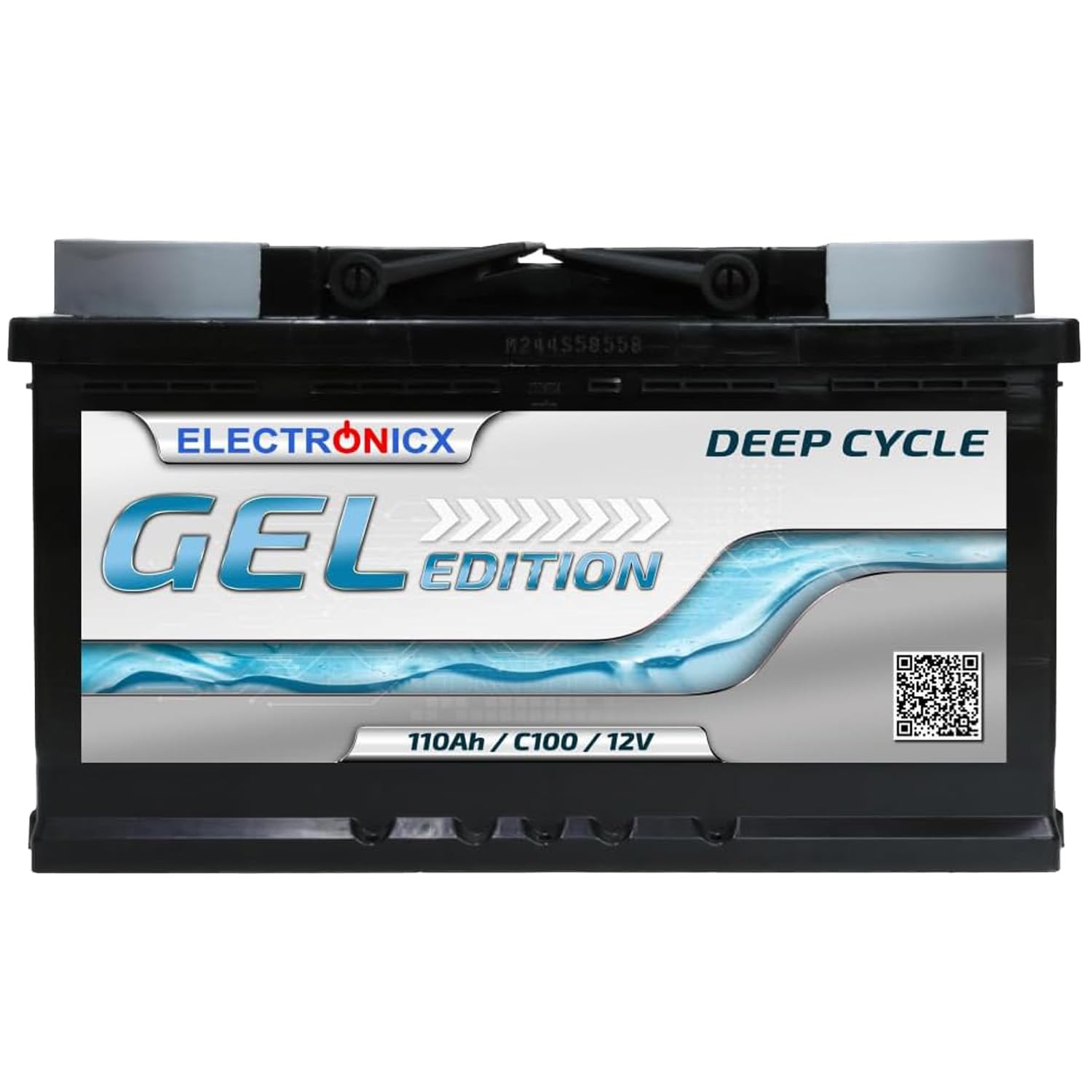 Electronicx GEL Akumulator zasilający 12V 110Ah – akumulator żelowy Deep Cycle 110Ah do kampera,łodzi i instalacji solarnych.Wymiary: 315×175×190 mm, napełniony i naładowany