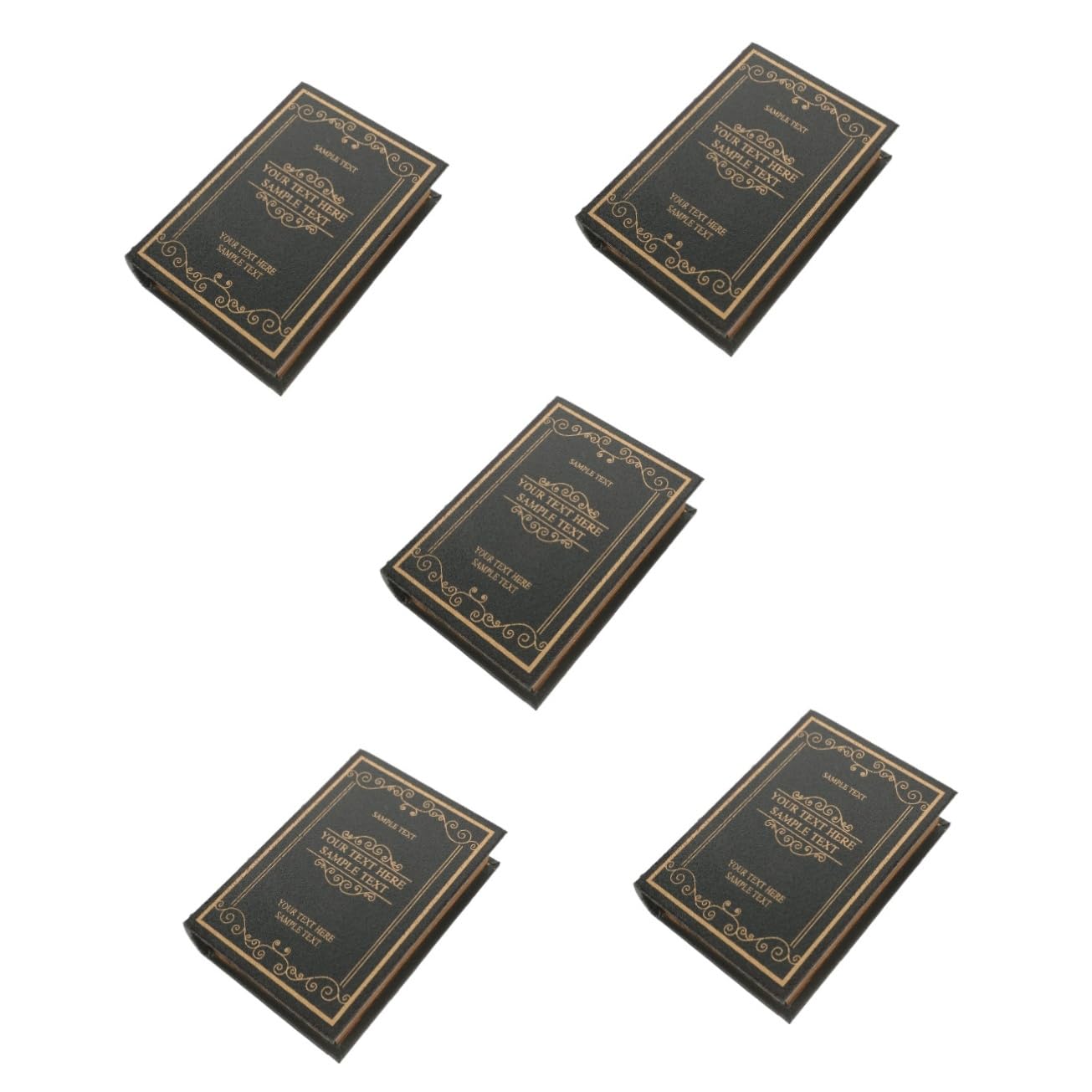 Faux livres décoration de bureau vintage pour étagère et bibliothèque