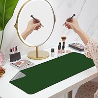 Vista 8 de Tapete de maquillaje para protección, tapete de manualidades para proteger la mesa, tapete de mesa de arte de uñas, protector esencial de tocador