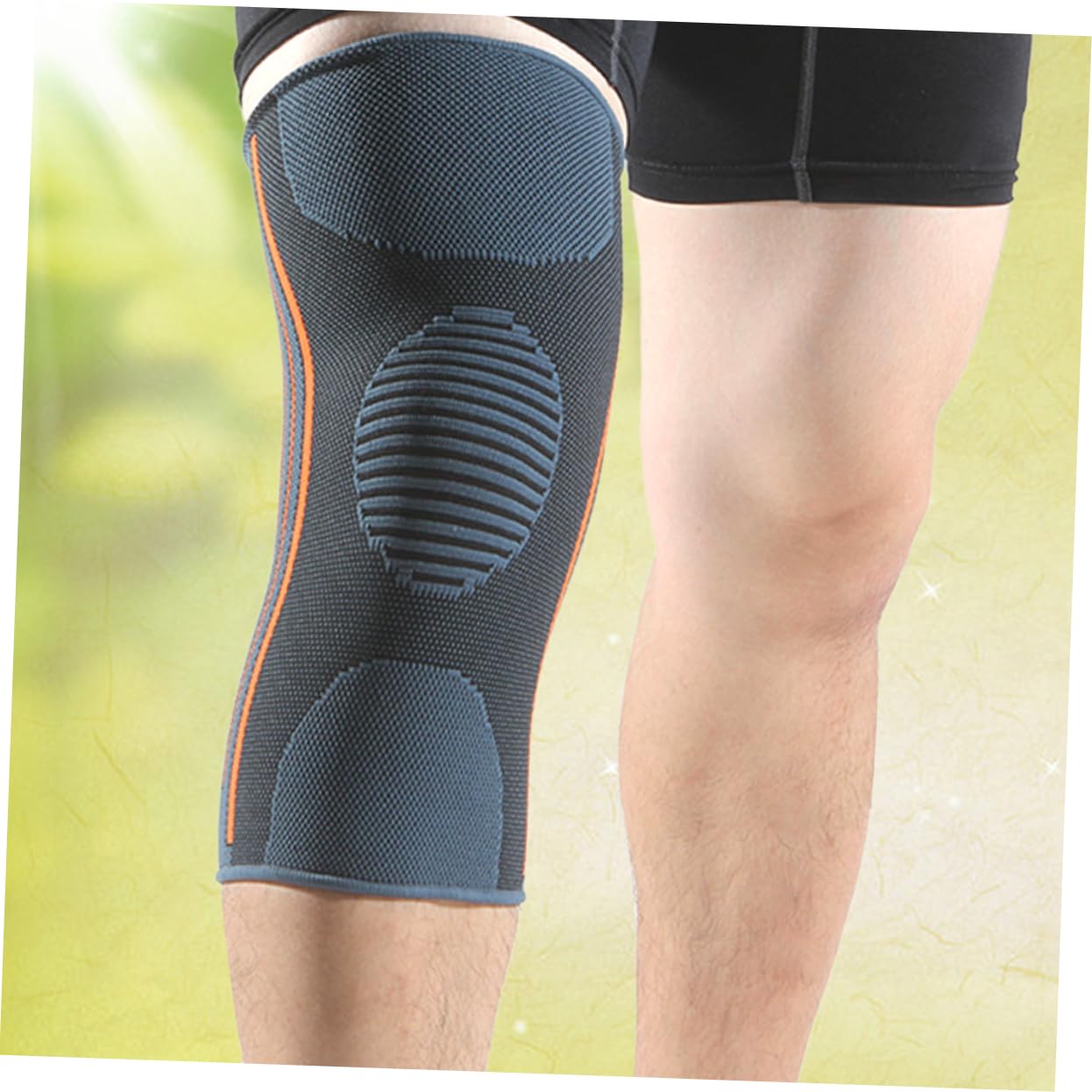 NOLITOY 1pc Nylon Elastic Sports Pads Breathable Support Brace for Running Hiking Fitness Cycling Comfortable Fit