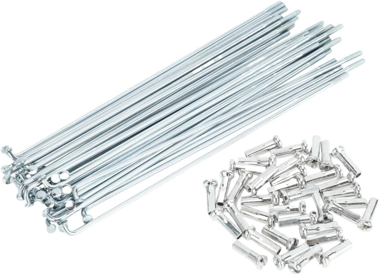 Bicycle Spokes Bike 72pcs Bicycle Spokes Bike Wheel Spokes Carbon Steel Galvanized for All Bikes(72pcs-119mm)