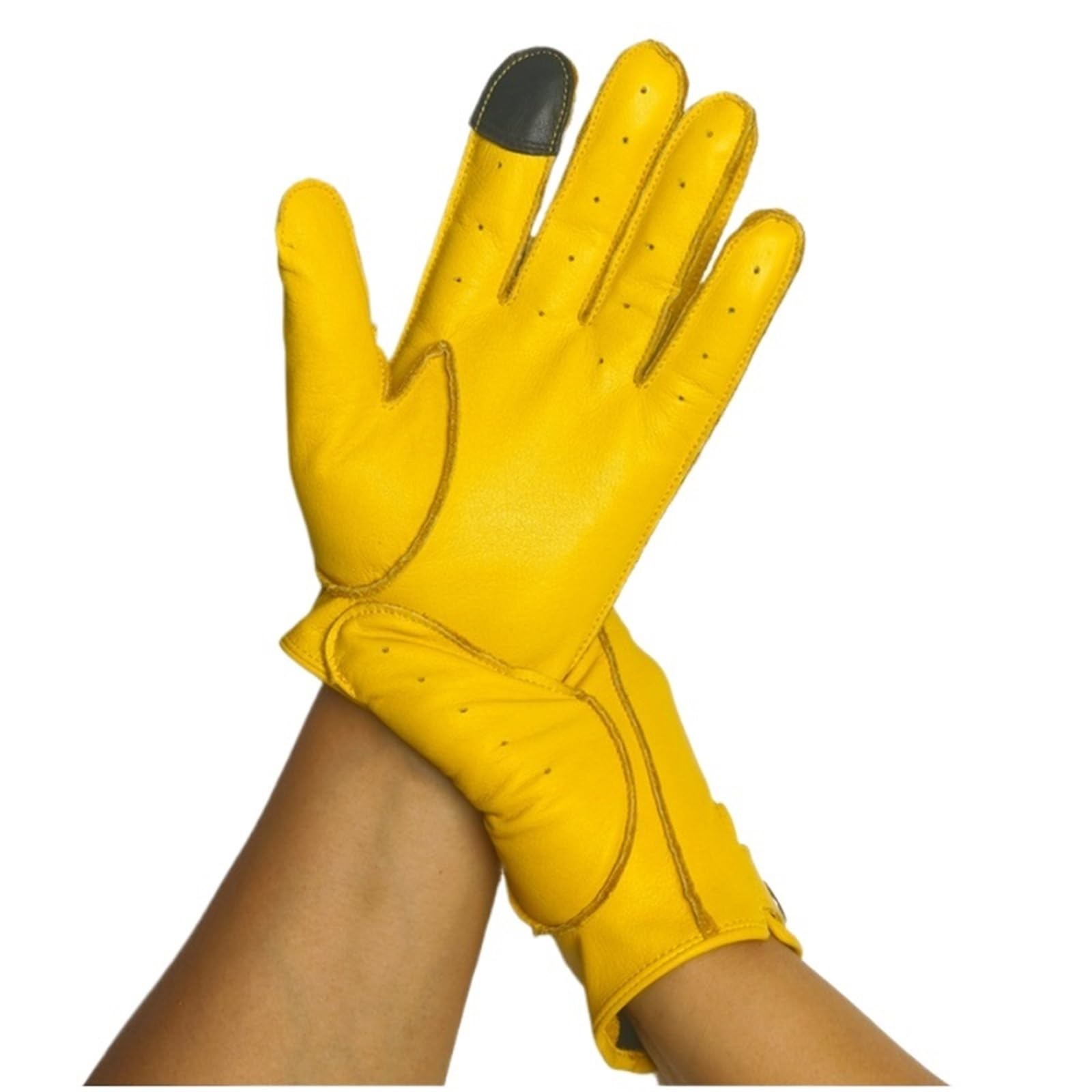 Leder autohandschuhe Retro Herren Motorrad Reiten Lederhandschuhe Vintage Rindsleder Verschleißfeste Radfahren Camping Handschuhe Geeignet für Outdoor