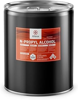 N-Propyl Alcohol - 5 Gallon Pail - Uses: Solvent in The Manufacturing of Pharmaceuticals, Polishes, Dental Lotions, Coatings, Lacquers, Printing Inks