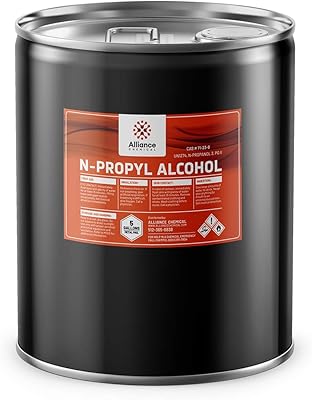 N-Propyl Alcohol - 5 Gallon Pail - Uses: Solvent in The Manufacturing of Pharmaceuticals, Polishes, Dental Lotions, Coatings, Lacquers, Printing Inks
