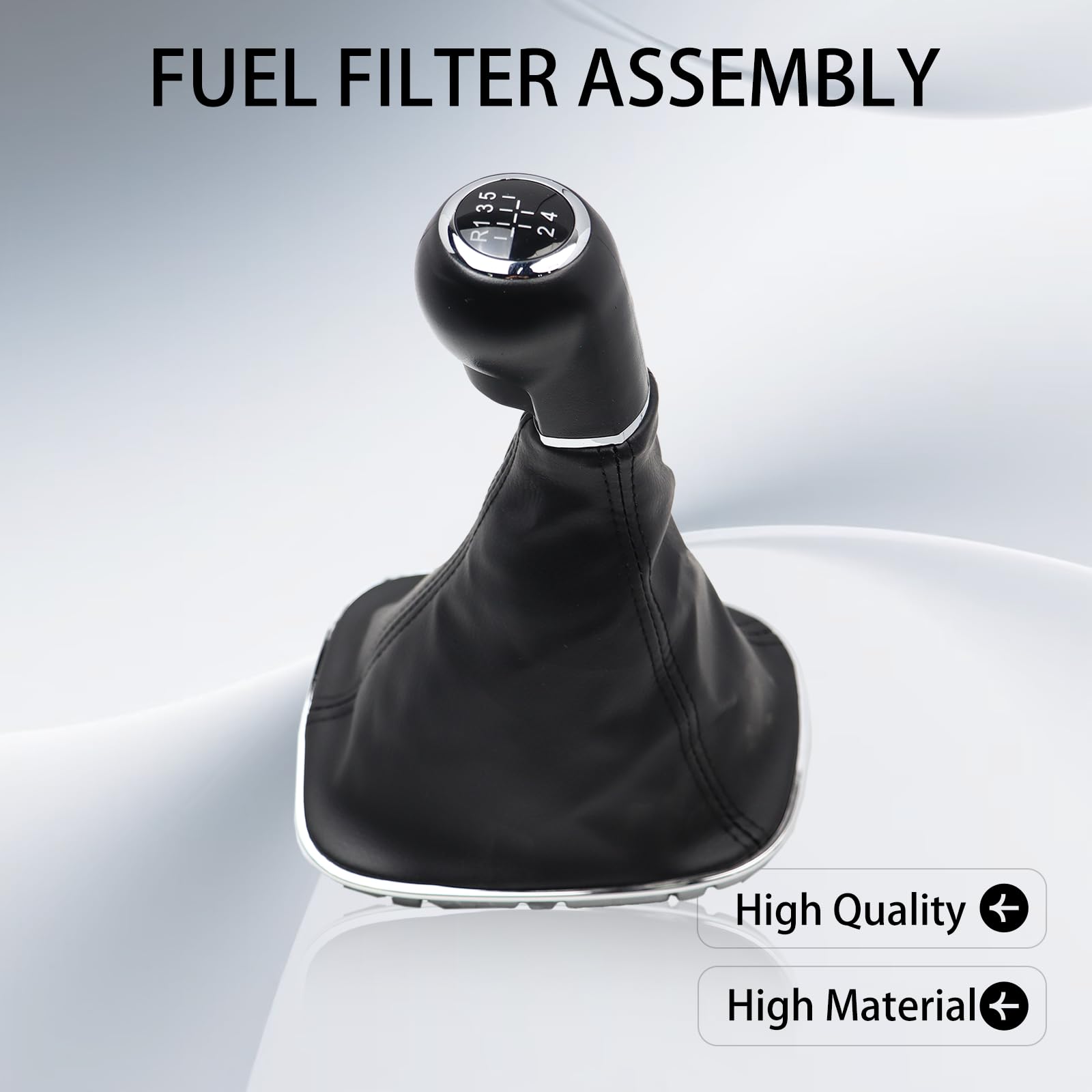 Pomello del cambio a 5 velocità 009140093 per Opel Corsa D 2006-2014 Corsa E 2014-2019 19276456 Nero