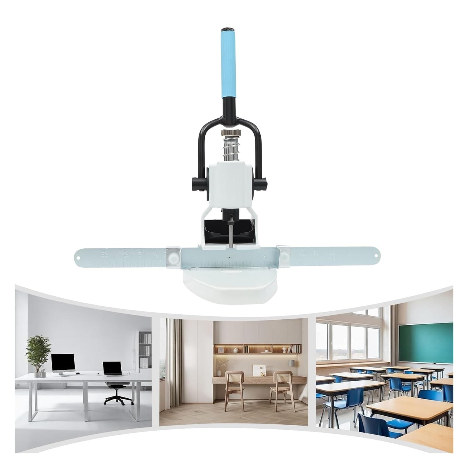 Papierlocher, Einlocher mit Griff for Kinder und Erwachsene, Handkreisstanzer for Papierbasteleien im Büro, Klassenzimmer, 5-mm-Bohrer