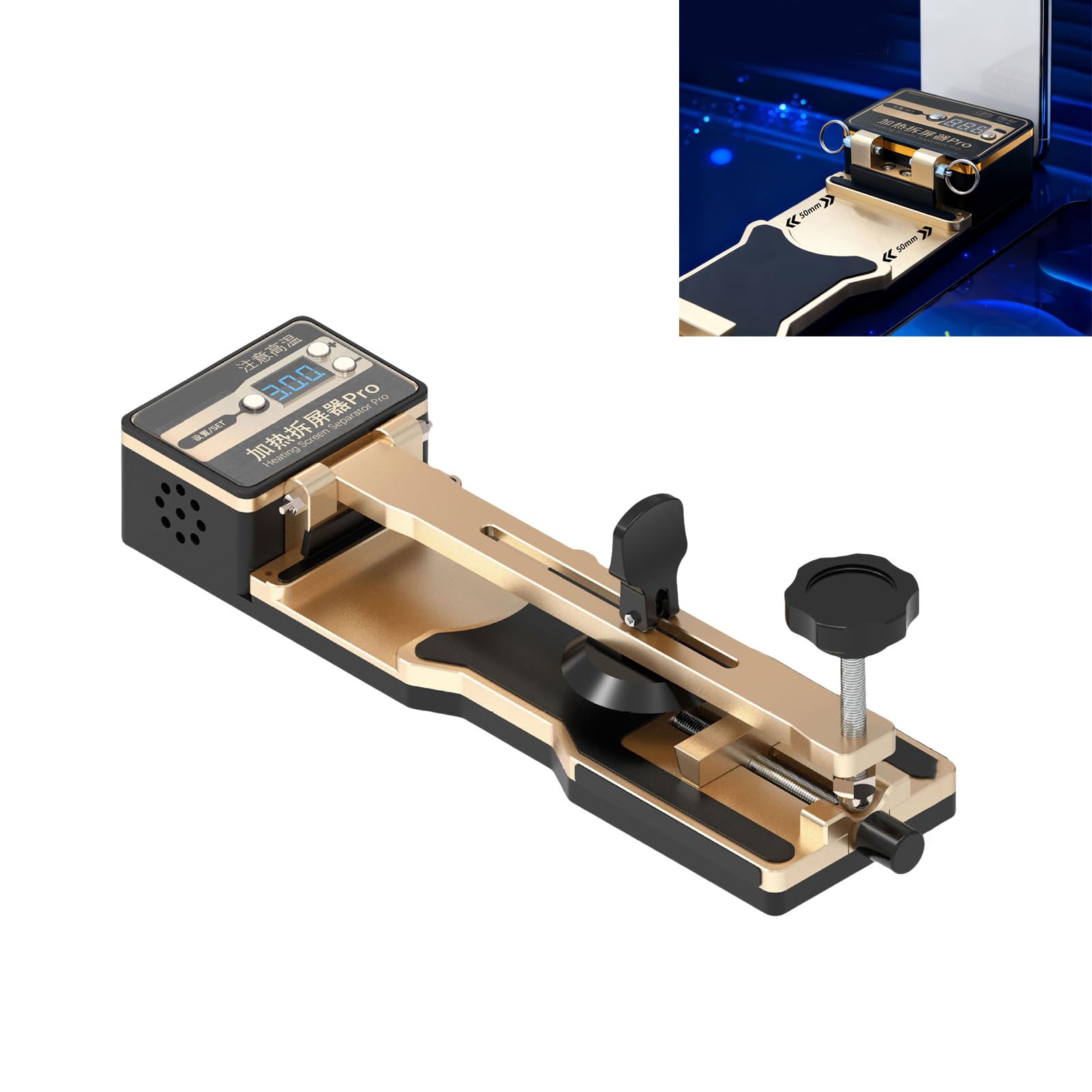 Separatore dello schermo LCD con funzione di riscaldamento per riparazione sicura ed efficiente del telefono strumento di rimozione dello schermo adatto alla maggior parte dei dispositivi
