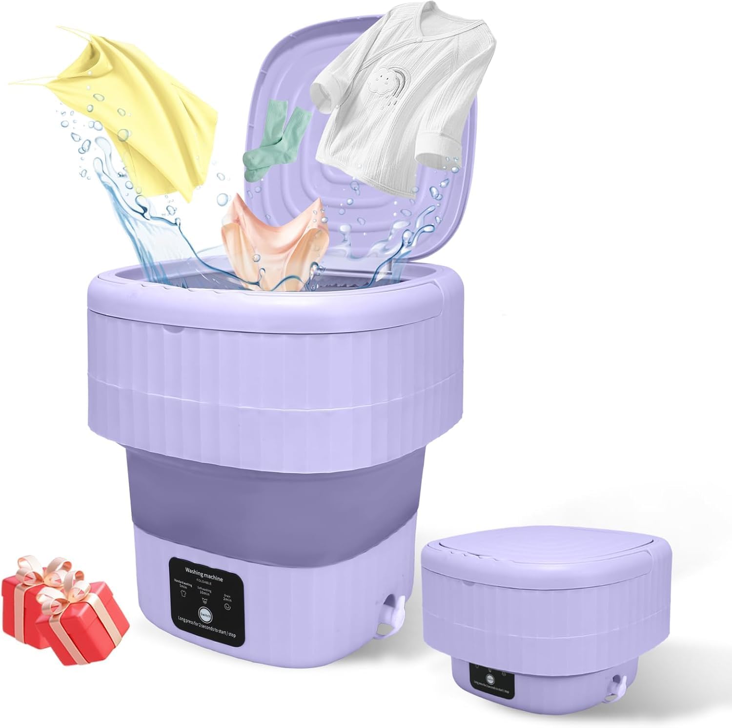 SeMi AuToMaTiC FoLdInG SmAlL MiNi WaShInG MaChInE WiTh DrYeR DeEp CLeAnInG FoR UnDeRwEaR WaShINg MaChInE SeMi AuToMaTiC 9 LITER | M5-image-9