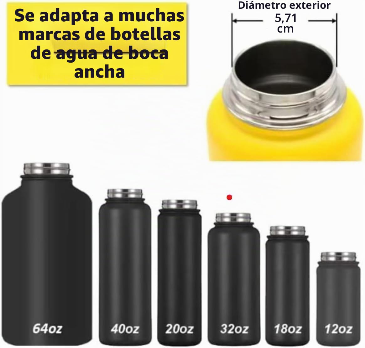 Tapa de pajita para Hydro Flask Wide Mouth