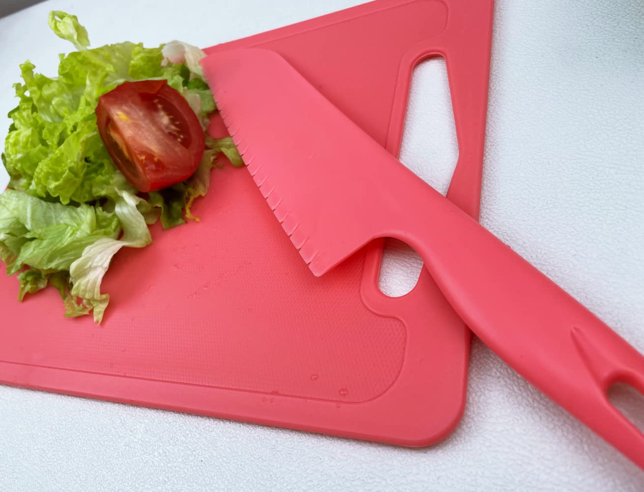 Jawbush Pink Salad Knife - Serrated Cake & Veggie Knife -7