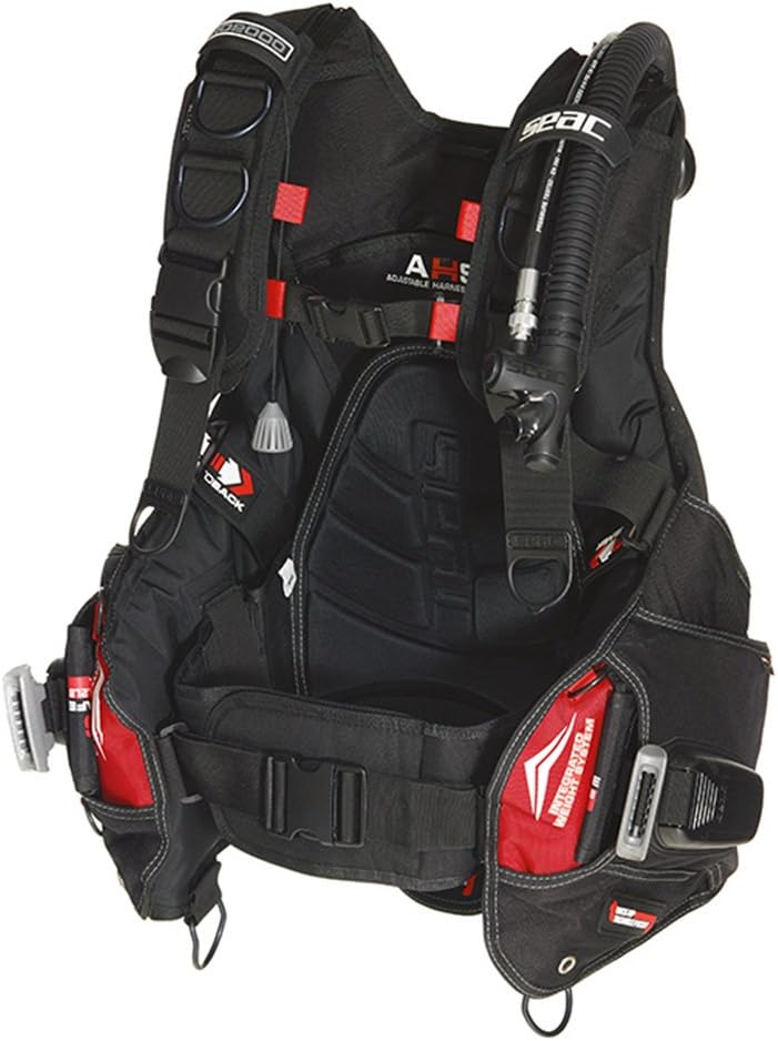 SEAC Pro 2000 BCD Buoyancy Compensator Black : Sports & Outdoors