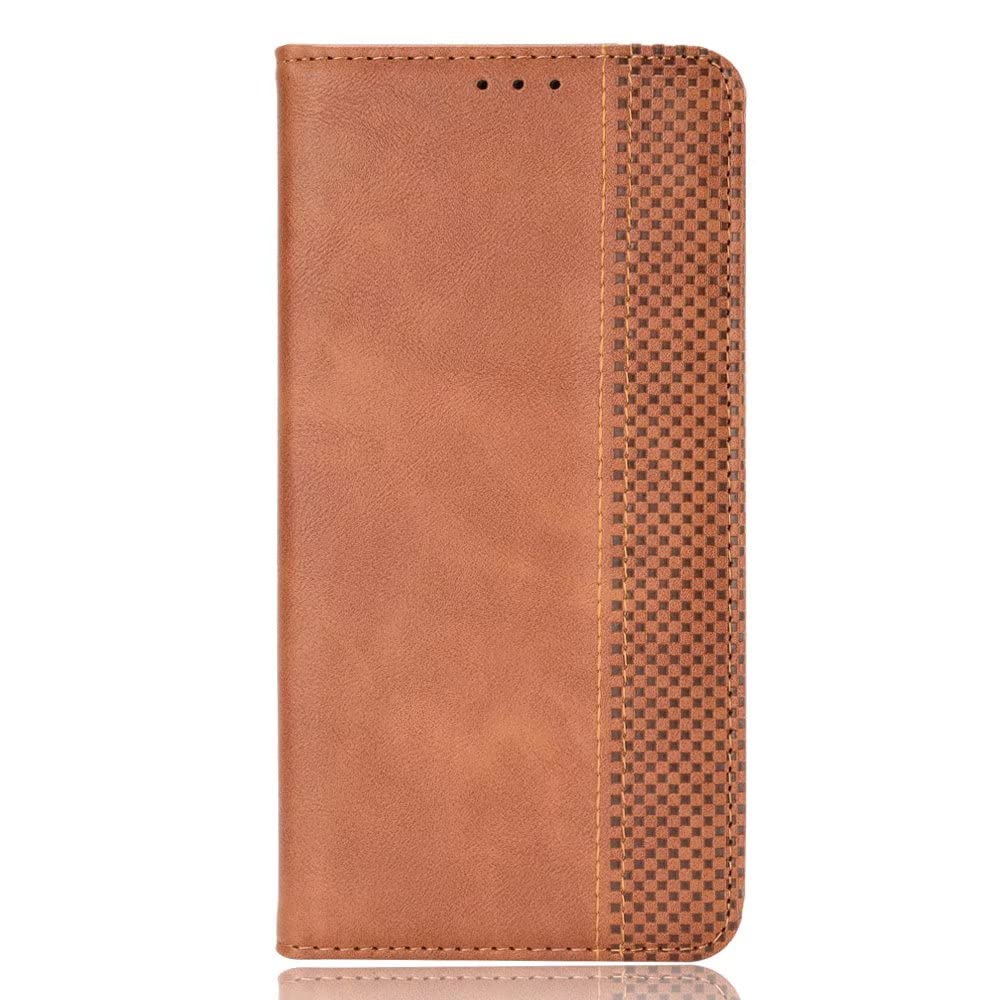 YBROY Cover per Honor Play6C, Custodia in PU Pelle Premium Flip Wallet Case con Slot per Schede, Funzione Stand, Caso Case per Honor Play6C.(Marrone