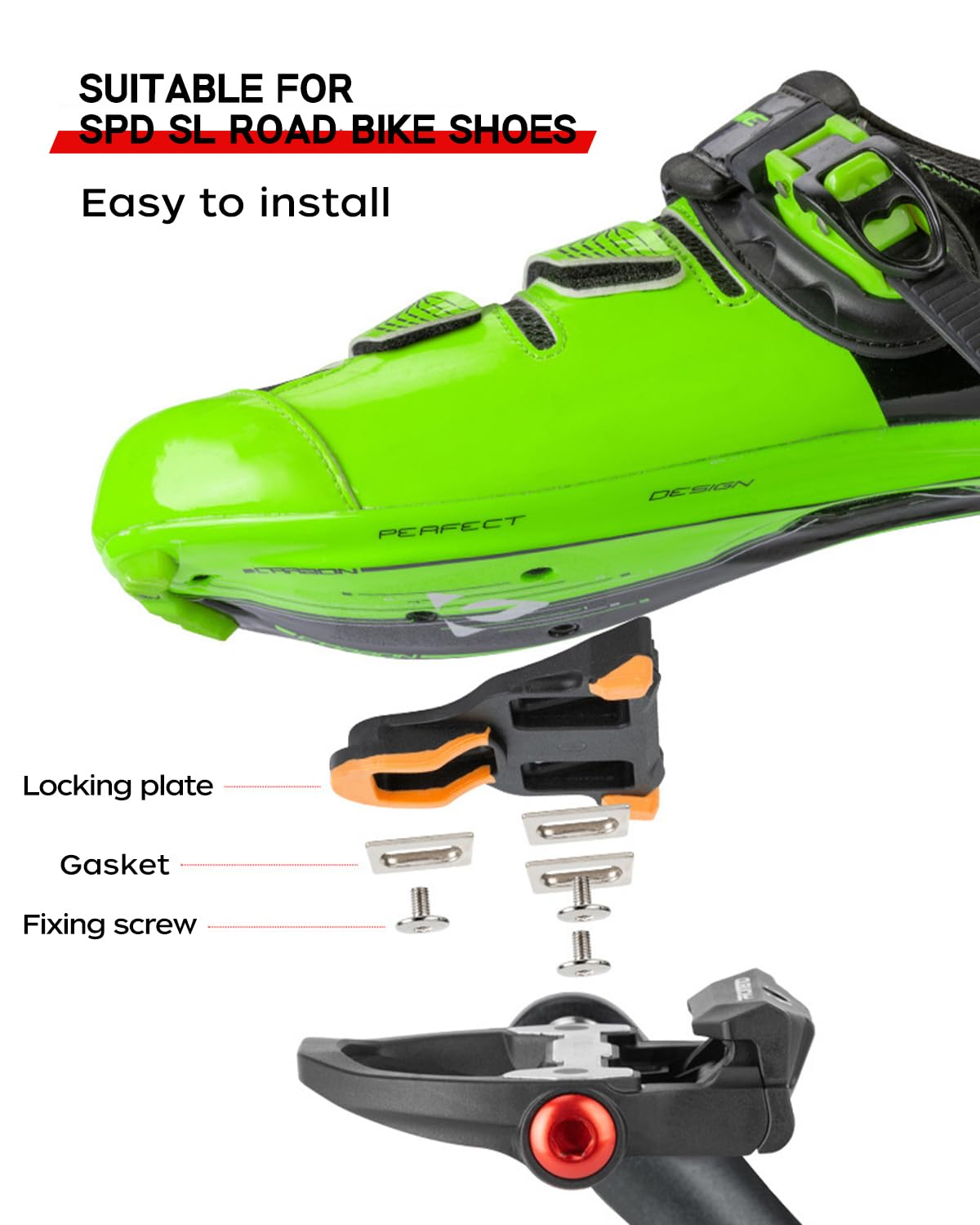 PEDALI BICI SPD - Per MTB E Strada, Con Tacchetti, Sistema Aggancio Rapido