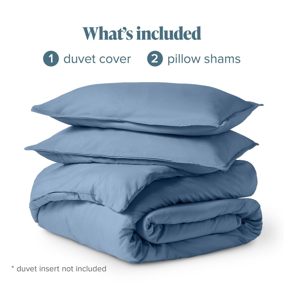 Bare Home Duvet Cover Set 1800 Ultra-Soft (Queen, Coronet Blue) view 9