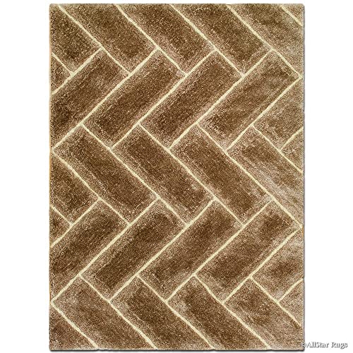 Image of Modern Quality Carpet /Trending Design Hand Woven Fluffy Rug /Mats for Bedroom /Dinning Hall /Living Room 2-inch Thick [Size 9x9 Feet Square]