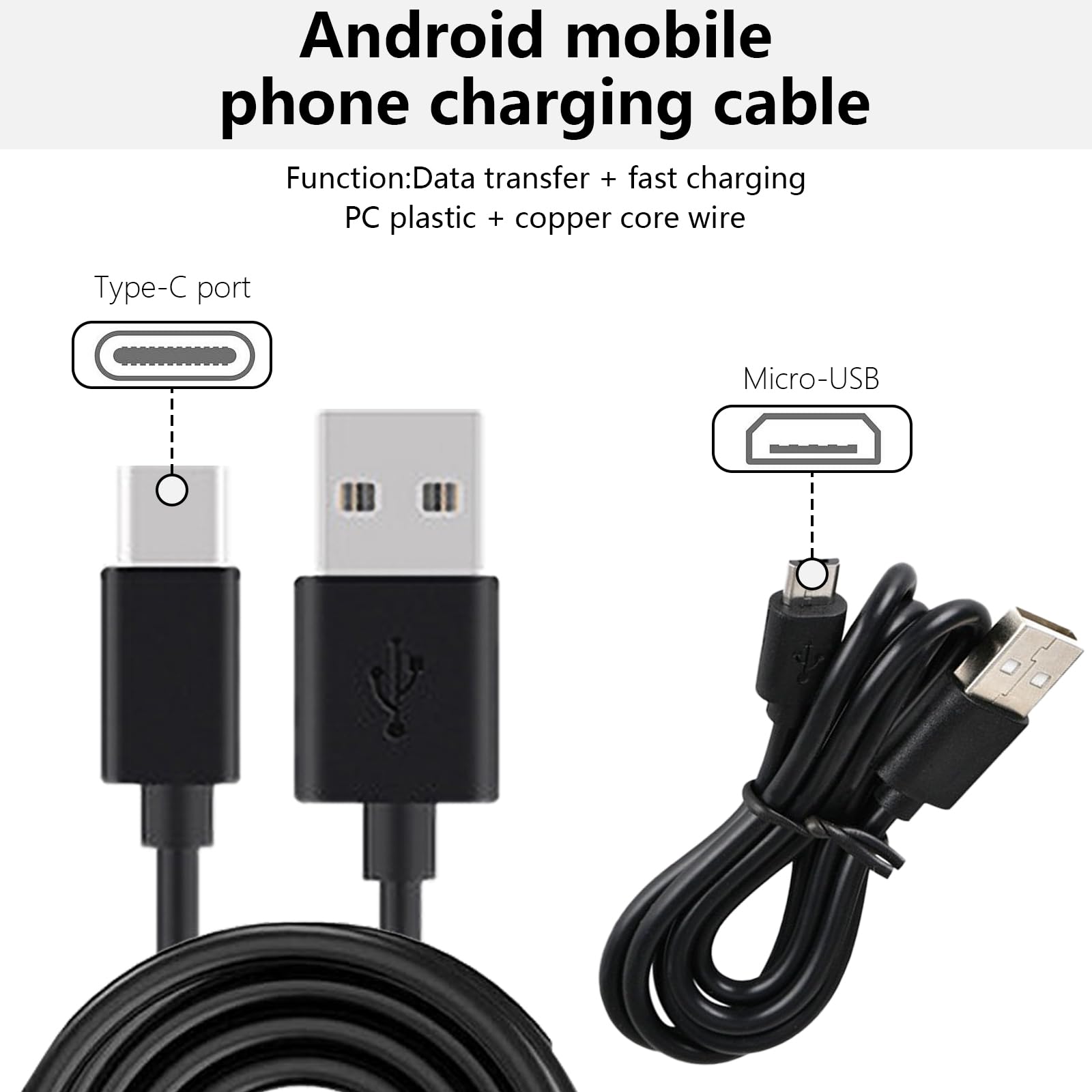 ●USB-USB 5ピンデータケーブル、1.5A急速充電電源ケーブルワイヤー Amazon.co.jp: HOUNIIXIE USB - USB 5ピンデータケーブル、1.5A