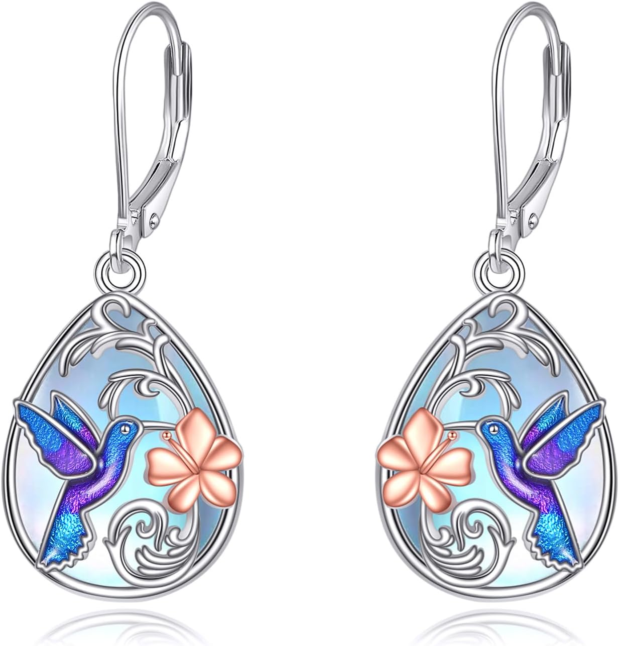 Animal Dangle Earrings for Women 925 Sterling Silver Cat/Dinosaur/Panda/Dragonfly Dangle Earrings Cute Animal Jewelry Gifts