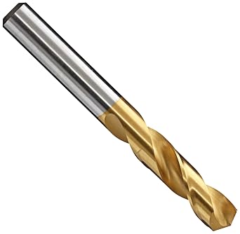 YG-1 DN516 High Speed Steel Screw Machine Drill Bit, TiN Finish, Straight Shank, Slow Spiral, 130 Degree, H Size, 17/64" Diameter x 2-11/16" Length Pack of 1