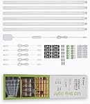 LED Under Cabinet Lighting 6pcs 30 cm Seamlessly Linkable Strip Light Bars for Cabinet, Kitchen, Shelf, Workbench, Cupboard Lighting, 1200 Lumen Cold White 6000K