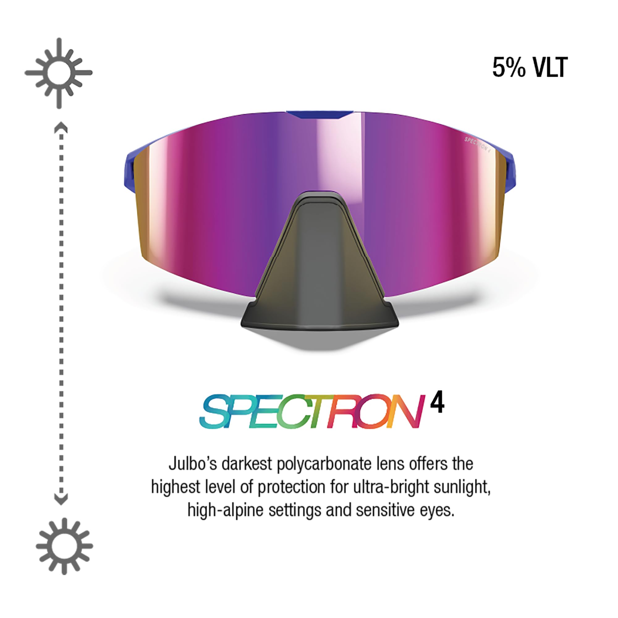 Julbo Edge Cover okulary przeciwsłoneczne męskie, czarny, L