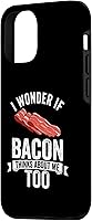 Vista 26 de iPhone 12 mini Bacon Lover Funny Bacon Apparel Pig Pork Humor Men Women Case