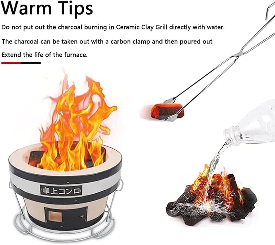 Amazon.com: Small Charcoal Grill, Barbecue Charcoal Grill Japanese